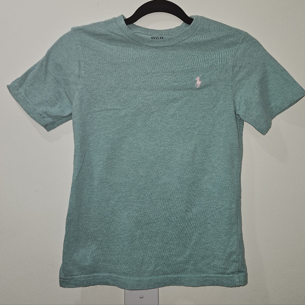 Polo By Ralph Lauren tshirt, Aqua, Size 8/S, EUC